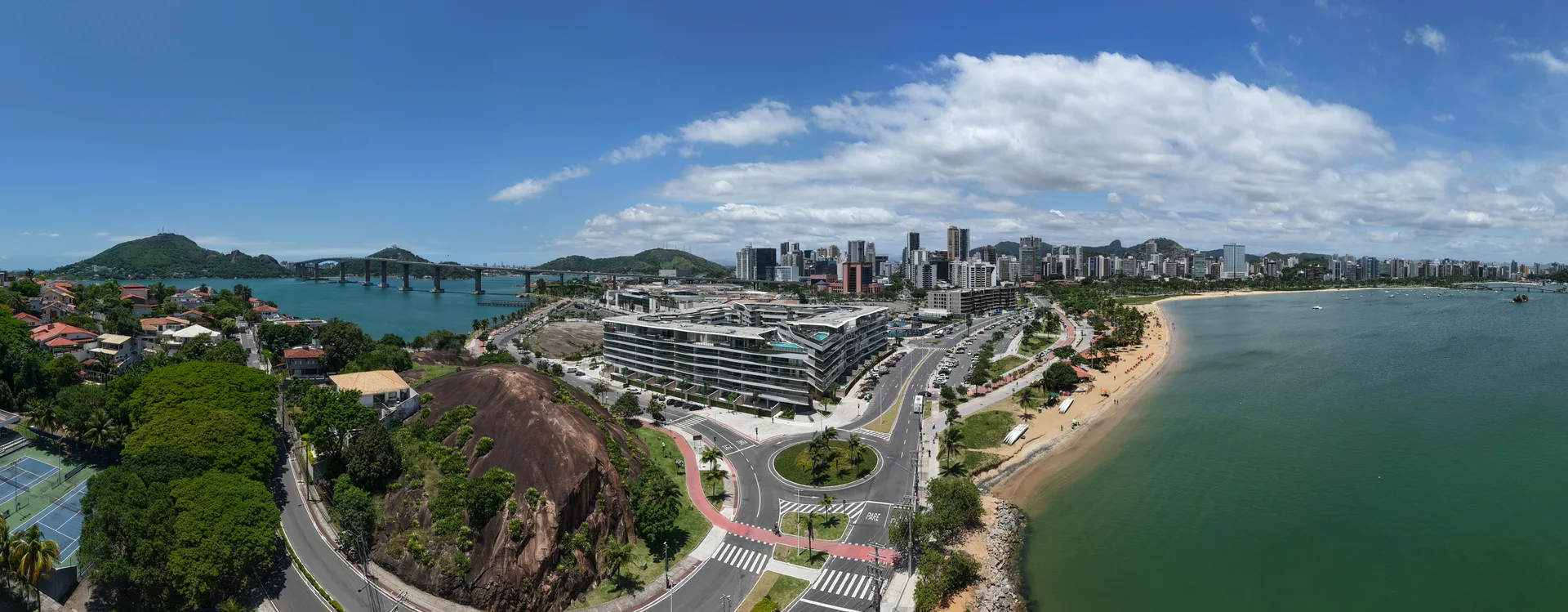 Vista aérea de Enseada do Suá, Vitória