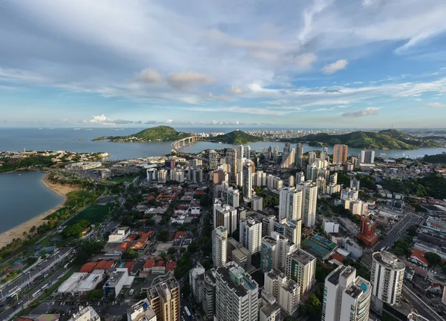 Enseada do Suá visto do alto