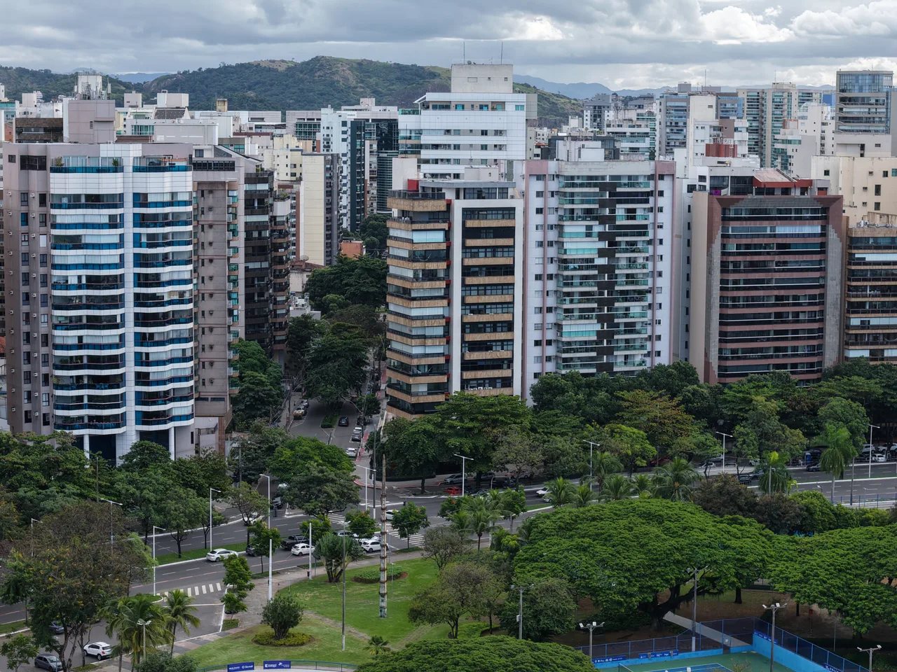 Praia do Canto visto do alto