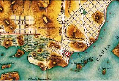 Detalhe do plano, com o Novo Arrabalde avançando sobre o mangue