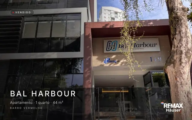 Bal Harbour, Apartamento · 1 quarto · 44 m², vendido pela Häuser no Barro Vermelho