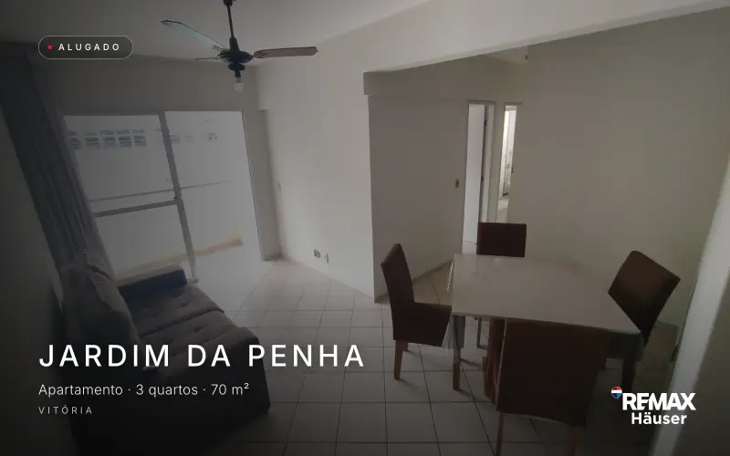 Apartamento, Apartamento · 3 quartos · 70 m², alugado pela Häuser em Jardim da Penha