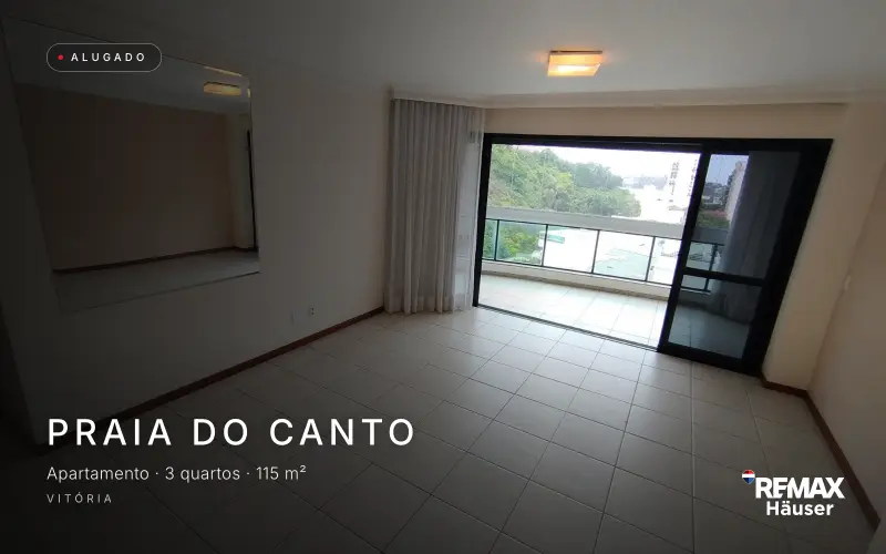Apartamento, Apartamento · 3 quartos · 115 m², alugado pela Häuser na Praia do Canto