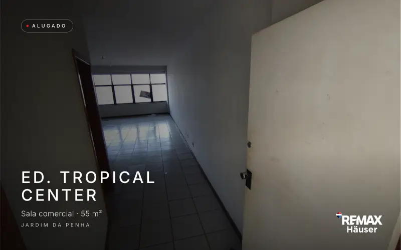 Ed. Tropical Center, Sala comercial · 55 m², alugado pela Häuser em Jardim da Penha