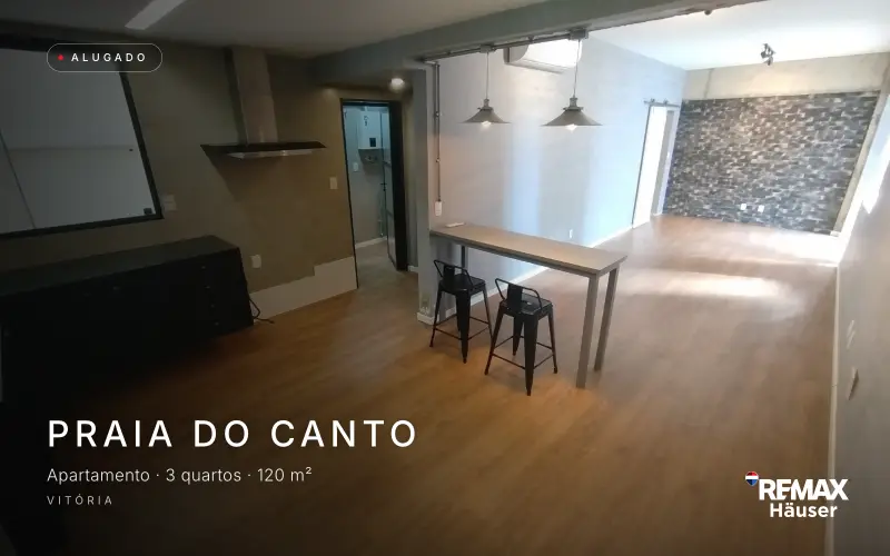 Apartamento, Apartamento · 3 quartos · 120 m², alugado pela Häuser na Praia do Canto