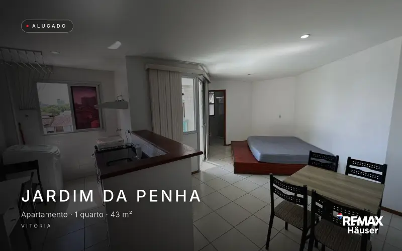 Apartamento, Apartamento · 1 quarto · 43 m², alugado pela Häuser em Jardim da Penha