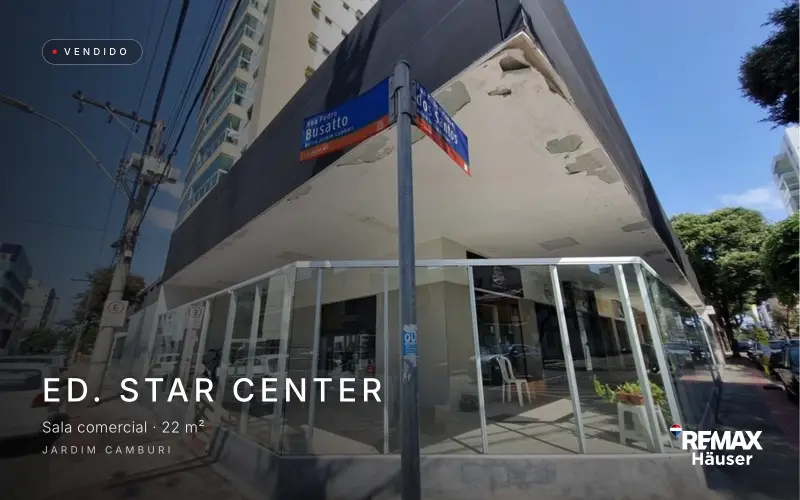 Ed. Star Center, Sala comercial · 22 m², vendido pela Häuser em Jardim Camburi