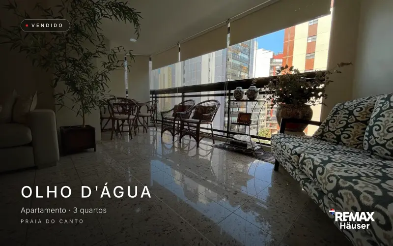 Olho d'Água, Apartamento · 3 quartos, vendido pela Häuser na Praia do Canto