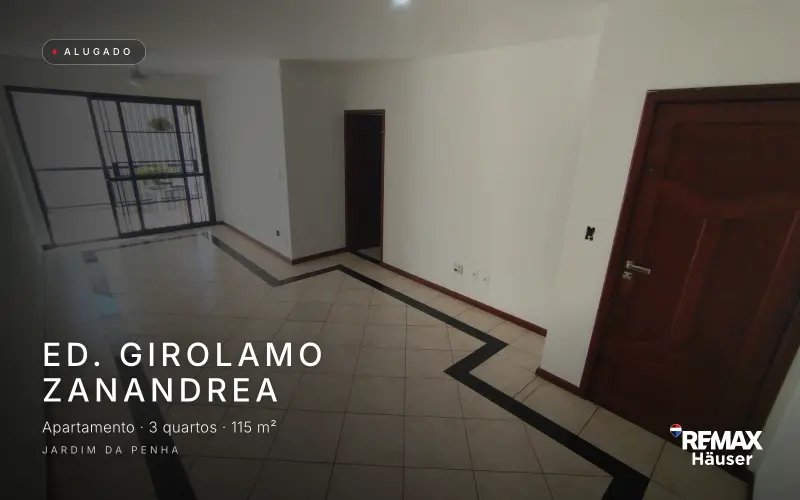 Ed. Girolamo Zanandrea, Apartamento · 3 quartos · 115 m², alugado pela Häuser em Jardim da Penha