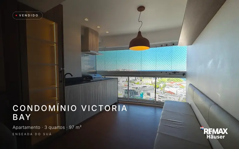 Condomínio Victoria Bay, Apartamento · 3 quartos · 97 m², vendido pela Häuser na Enseada do Suá